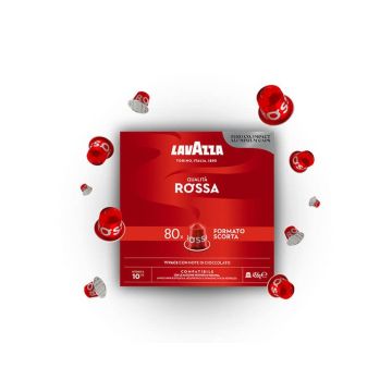 Caffè in capsule compatibili Nespresso C&G Lavazza Qualità Rossa conf. da 80 pz - 7019