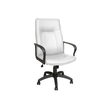 Poltrona direzionale girevole Unisit Eridanus ERP Eco Smart schienale alto - rivestimento similpelle bianco - ERP/KQ