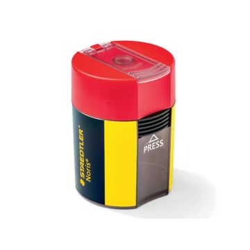 Temperamatite con contenitore Staedtler Noris Design 511 004 giallo-nero 511 004