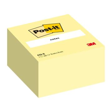 Foglietti riposizionabili Post-it Notes Cubo 76x76 mm 450 ff Giallo Canary™ 636-B