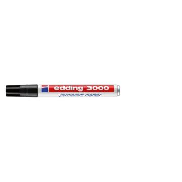Marcatore permanente edding 3000 punta conica 1,5-3 mm nero 4-3000001