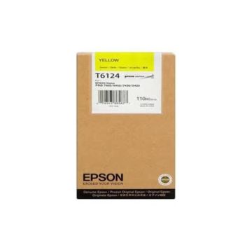 Cartuccia inkjet alta capacità ink pigmentato T6124 Epson giallo C13T612400
