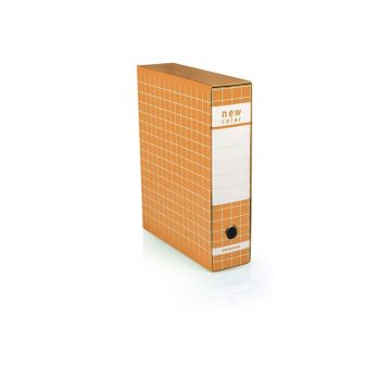 Registratore protocollo con custodia BREFIOCART New Color 35x28,5 cm dorso 8 cm arancio - 0201180.AR