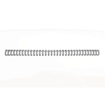 Spirali metalliche a 34 anelli GBC WireBind 14 mm A4 nero conf da 100 spirali - RG810910