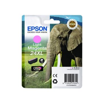 Cartuccia inkjet alta capacità Elefante 24XL Epson magenta chiaro C13T24364012