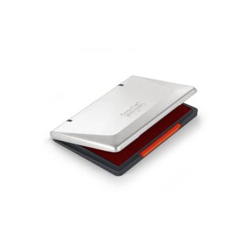 Cuscinetti in feltro per timbri Trodat 9052M - 11x7 cm rosso - coperchio in metallo - 151711