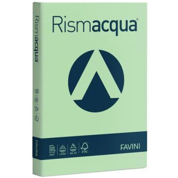 Carta colorata Favini Rismacqua colori tenui 140 g/m² A4 verde chiaro 09 Risma da 200 fogli - A65P204