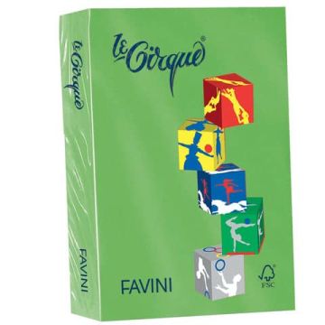 Carta colorata FAVINI LE CIRQUE per tutte le tecnologie di stampa 80 g/m² A4 verde prato 203 500 fogli - A71M504