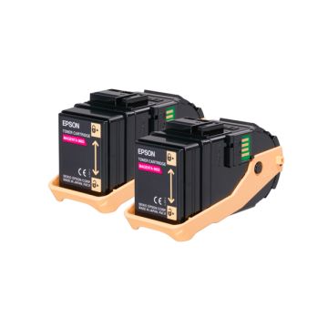 EPSON TONER CARTRIDGE ACUBRITE MAGENTA (S050603), IN CONFEZIONE DOPPIA