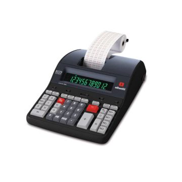 Calcolatrice scrivente da tavolo 3,6 linee/secondo OLIVETTI Logos 902 display LCD a 12 cifre nero - B5895 000
