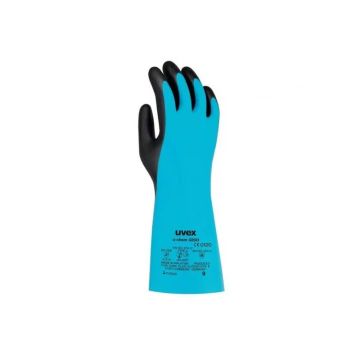 Guanti protettivi U-Chem 3200 in nylon - rischi chimici Uvex blu/nero TG. 7 6097207
