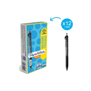 Penna a sfera a scatto Paper Mate InkJoy 300 RT ULV M 1 mm nero S0959910