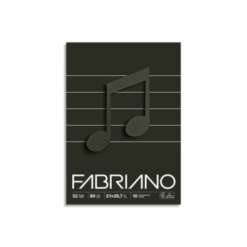 Quaderno musica punto metallico Fabriano A4 - 32 fogli 19100768