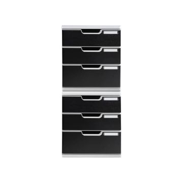 Cassettiera Exacompta MODULO A4 3 cassetti Classic PS grigio/nero 325014D