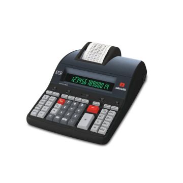 Calcolatrice scrivente da tavolo 10 linee/secondo OLIVETTI Logos 904T display LCD a 14 cifre nero - B5896 000