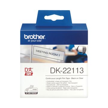 Brother Nastro Ades In Pellicola Nero/Trasparente 62Mm - 15.24Mt Lunghezza