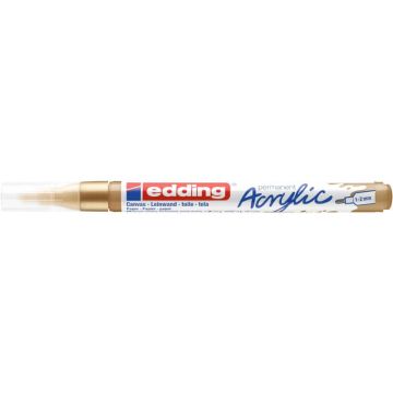 Marcatore acrilico Edding 5300 - punta tonda 1-2 mm tratto fine - oro-prezioso - 4-5300924