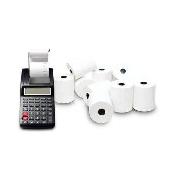 Rotoli calcolatrice Rotolificio Pugliese 60 mm x D.E. 60 mm foro 12 mm conf. da 10 - CAL14