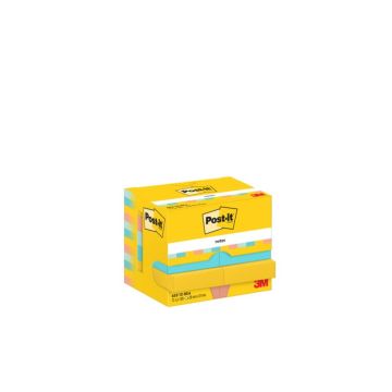 Foglietti riposizionabili Post-it® Beachside - conf. 12 blocchetti da 100 ff Post-it® 38x51 mm - 653-12-BEA
