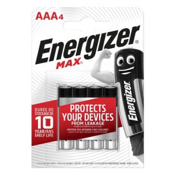 Batterie ENERGIZER Max AAA conf. da 4 - E301532000