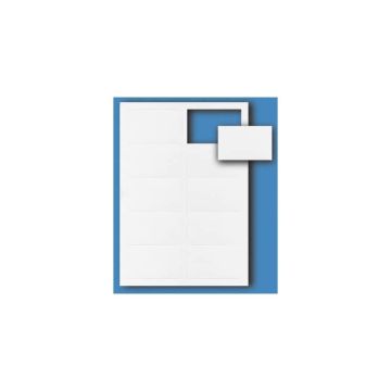 Biglietti da visita Decadry microperforati 85x54 mm. Fogli A4 bianco Conf. 180 biglietti - T403260