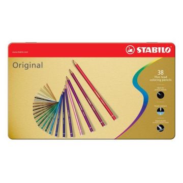 Astuccio metallo 36 pastelli STABILO ORIGINAL 8778