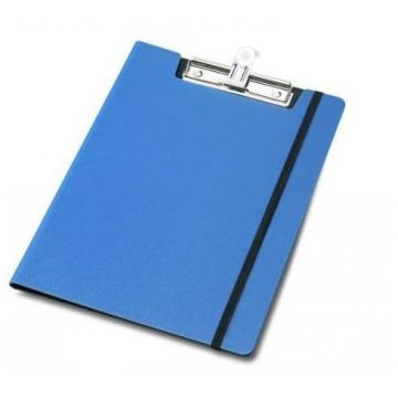 Portablocco con molla ed elastico blu - 40355