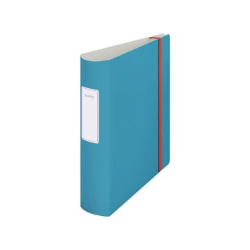 Registratore Leitz Cosy Active con meccanismo a leva 180° - A4 - dorso 8,2 cm - blu calmo - 10380061