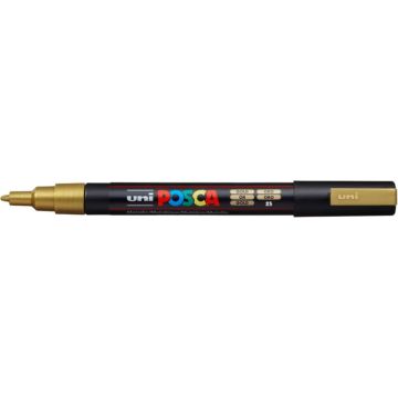 Marcatore a tempera POSCA Uni-Ball punta tonda 0,9-1,3 mm oro M PC3M ORO