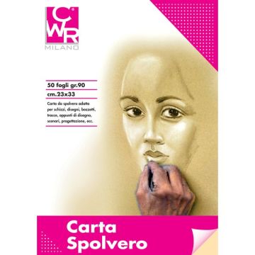 Carta Spolvero CWR 33x50 cm 90 g/mq 50 fogli 1033 (CFZ 5)