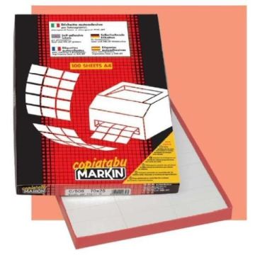 Etichetta adesiva C/599 bianca 100fg A3 420x297mm (1et/fg) Markin