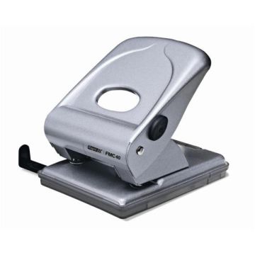 Perforatore 2 fori passo 8 FMC40 max 40fg argento RAPID