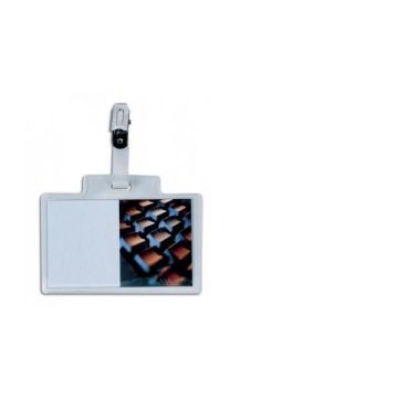 100 portanome Pass 3M 9,5x6cm c/clip in metallo s/cartoncino Sei Rota