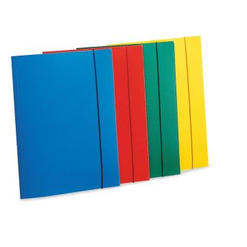 Cartellina a 3 lembi LEONARDI cordonatura multipla chiusura elastico A4 metallo/silver - U110ME