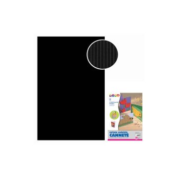 Cannetè - 50x70 cm - busta 10 fogli - 230 g/m² Deco nero 2206/7