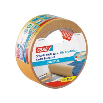 Nastro biadesivo tesa Universale strappabile a mano 50 mm x 25 m bianco 56172-00005-11