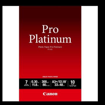 CANON CARTA FOTOGRAFICA PRO PLATINUM PT-101 300g/m2 A3+ 10FOGLI