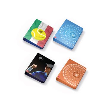 Raccoglitore 4 anelli Pigna Jannik Sinner A4 dorso 3 cm - conf. 5 pz - soggetti assortiti - 023347230