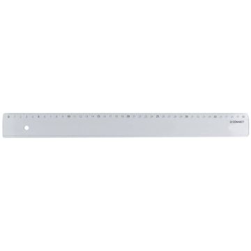 Righello Q-Connect trasparente 40 cm KF00588