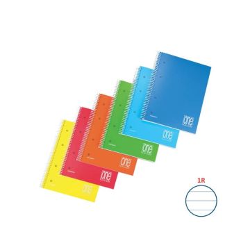 Blocco spiralato forato A5 80 gr/mq copertina in PPL - 80+1 ff One Color 1R 2939