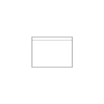 Buste adesive sul retro - C6 trasparente - 162x120 mm Methodo 1000 pz X100604