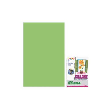Carta velina 50x76 cm - busta 24 fogli - 20 g/m² Deco verde chiaro 05318