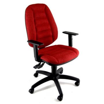 Sedia operativa girevole Unisit Cerere CRSYM Eco Smart - rivestimento ignifugo rosso - CRSYM/IR