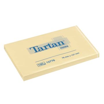 Foglietti riposizionabili Tartan™ Notes 100 ff 63 g/m² giallo 127x76mm conf. da 12 blocchetti - 655 Yellow