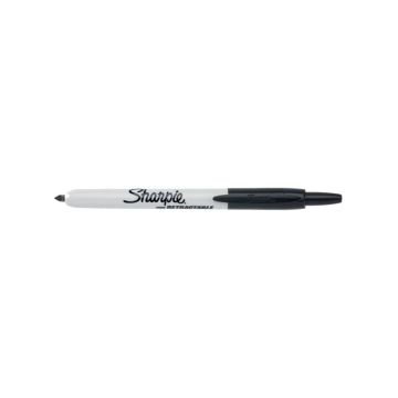 Marcatore permanente Sharpie RT a scatto F a punta conica 1 mm nero S0810840