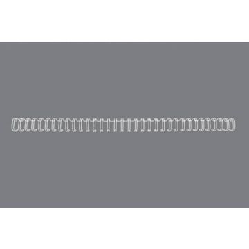 Spirali metalliche a 34 anelli GBC Wirebind 11mm A4 bianco RG810770