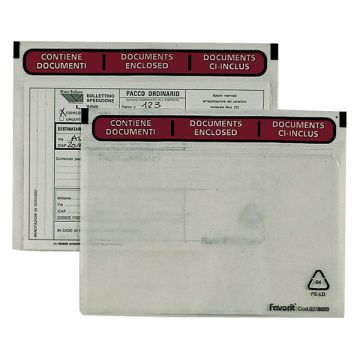 100 BUSTE ADESIVE SPEEDY DOC C6 165X111MM FAVORIT