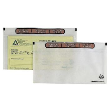 100 BUSTE ADESIVE SPEEDY DOC LD 230X110MM FAVORIT