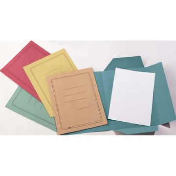 CART. GARDA 50 CARTELLINE 3 LEMBI AZZURRO C/STAMPA 200GR