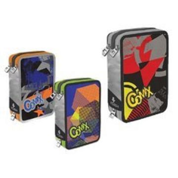 Astuccio  scuola 3 zip flash Comix.